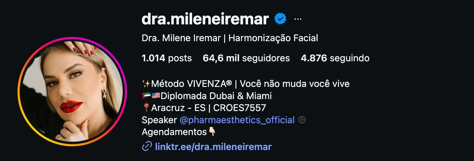Perfil @dra.mileneiremar